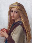 Girl with a pomegranate Adolphe Bouguereau
